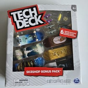 Tech Deck Flip SK8SHOP 6 Pack Finger‎ Skateboards- Bonus Pack - April New